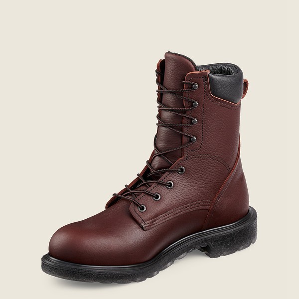 Mens Red Wing Supersole® 2.0 - 8-inch Toe - Safety Boots Burgundy - YNI532087